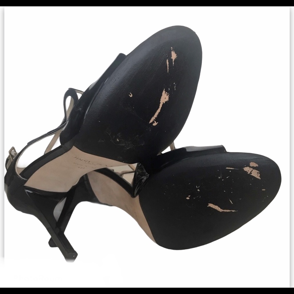 Jimmy Choo Lang 100m Patent Leather Heels - Picture 4 of 7